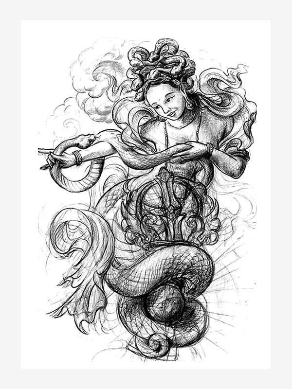 Sk123 Tattoo Drawing by Jee Sayalero