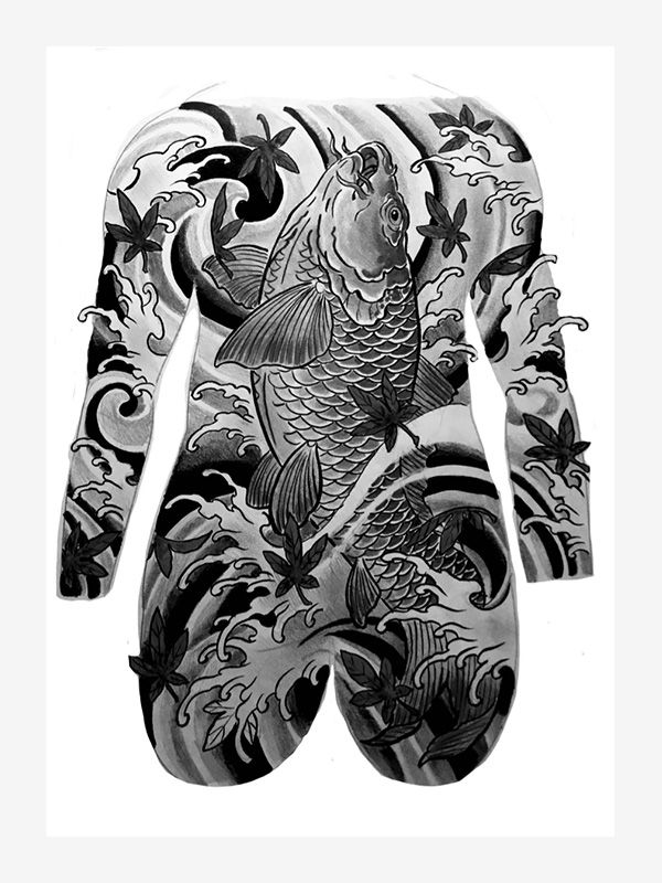Mikiri and elements in Japanese Tattoo Design by Jamie MacPherson