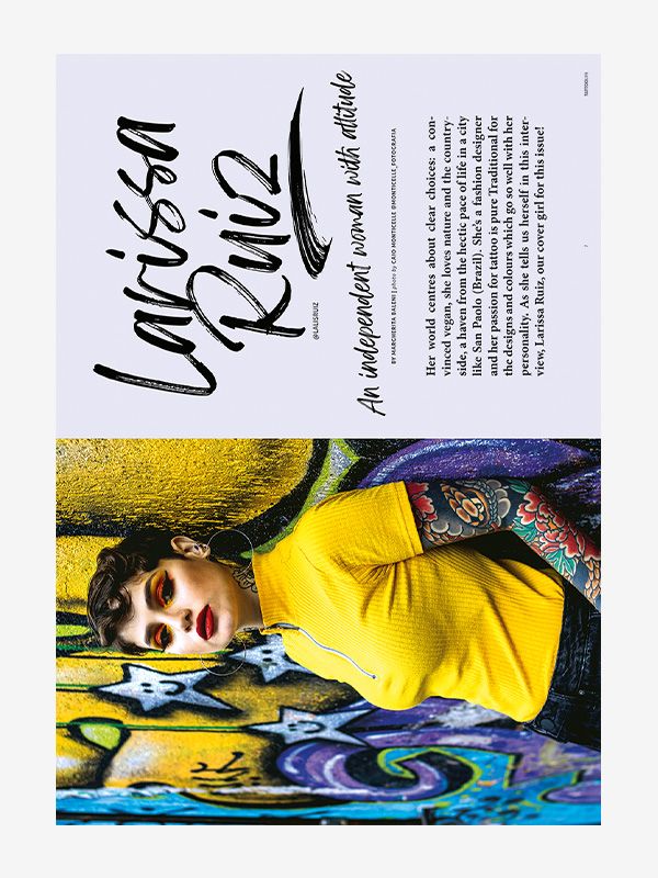 Cover girl: Larissa Ruiz - Digital Tattoo Life Magazine September/October 2022