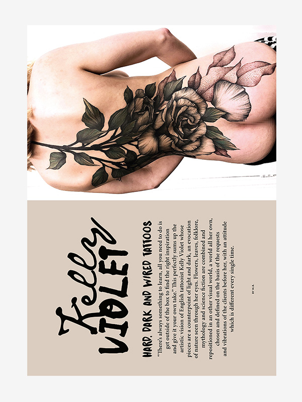 Kelly Violet: Illustrative black from London