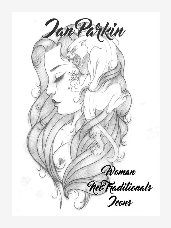 Woman Neo Traditional Icons by Ian Parkin