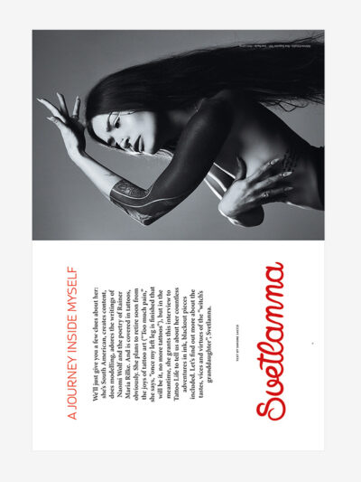 Cover girl Svetlanna, Tattoo Life Magazine 142 (May/June 2023)
