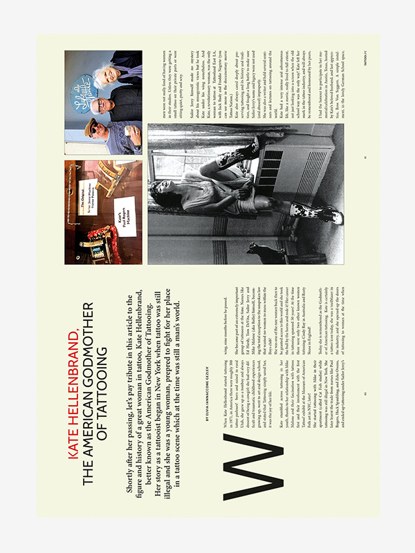 Kate Hellenbrand, Tattoo Life Magazine 142 (May/June 2023)