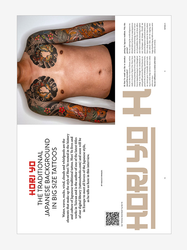 Traditional Japanese tattoos explored by Taiwanese tattoo artist Hori Yo