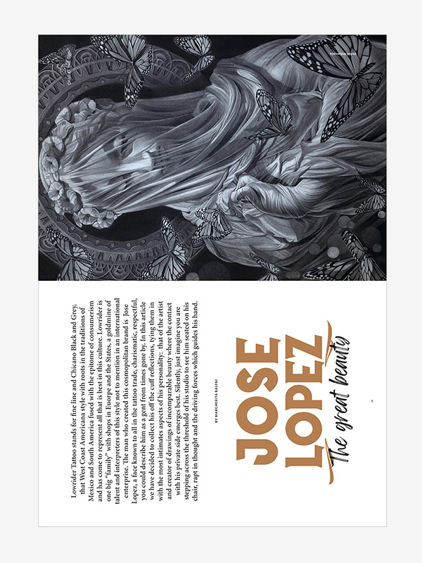 Jose Lopez, Digital Tattoo Life Magazine 144 (September-October 2023)