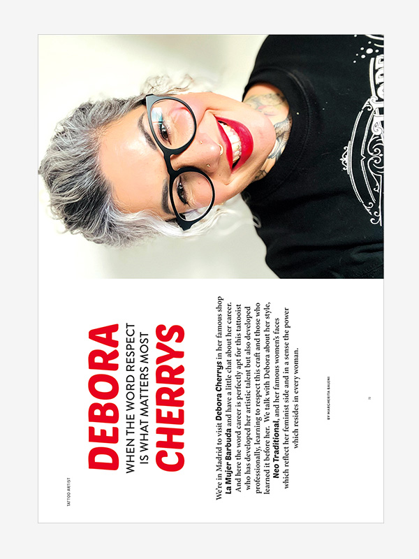 Debora Cherrys, Digital Tattoo Life Magazine 144 (September-October 2023)