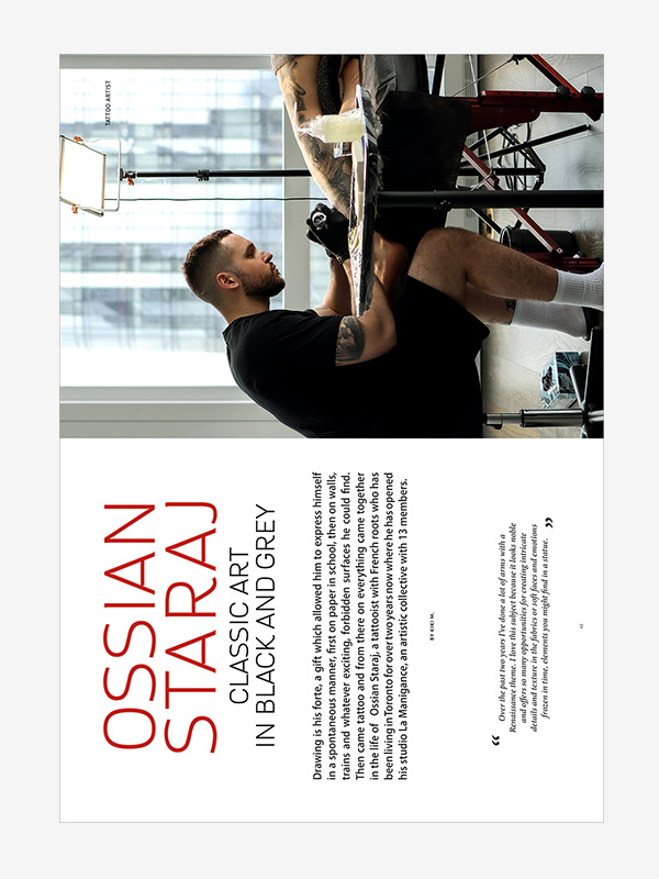 Ossian Staraj, Digital Tattoo Life Magazine 144 (September-October 2023)