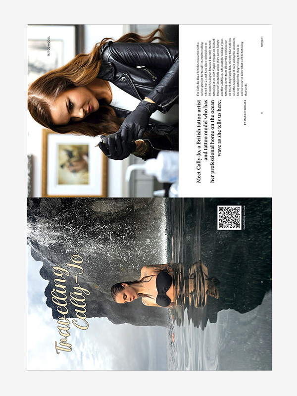 Travelling Cally-Jo, Digital Tattoo Life Magazine 144 (September-October 2023)