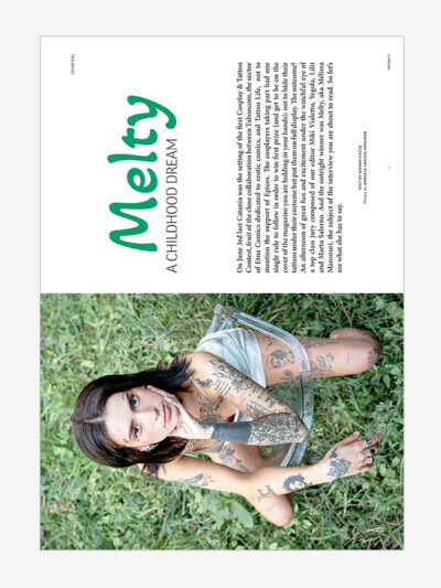 Cover Model Melty, Melissa Mansouri, Digital Tattoo Life Magazine 145