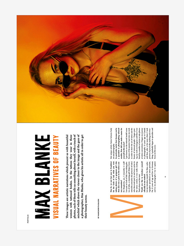 Portfolio: the tattooed models of the photographer Max Blanke, Tattoo Life Magazine Digital 146