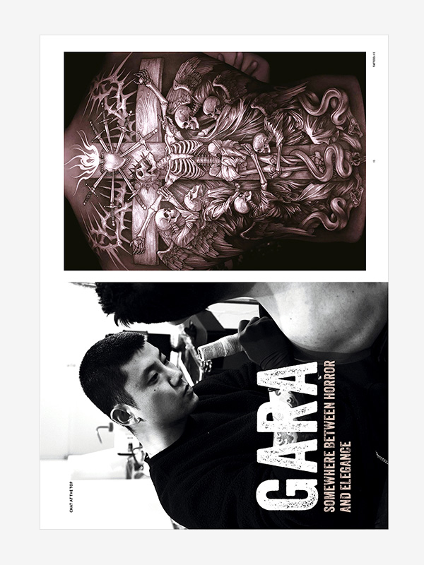 Chat at the top with Gara from New York and his elegance and horror tattoos