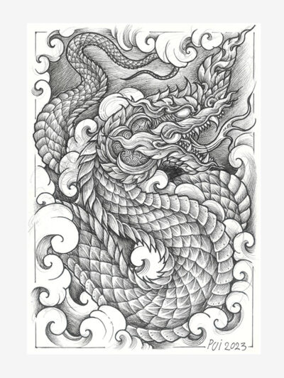 Thai Art Naga by Pui